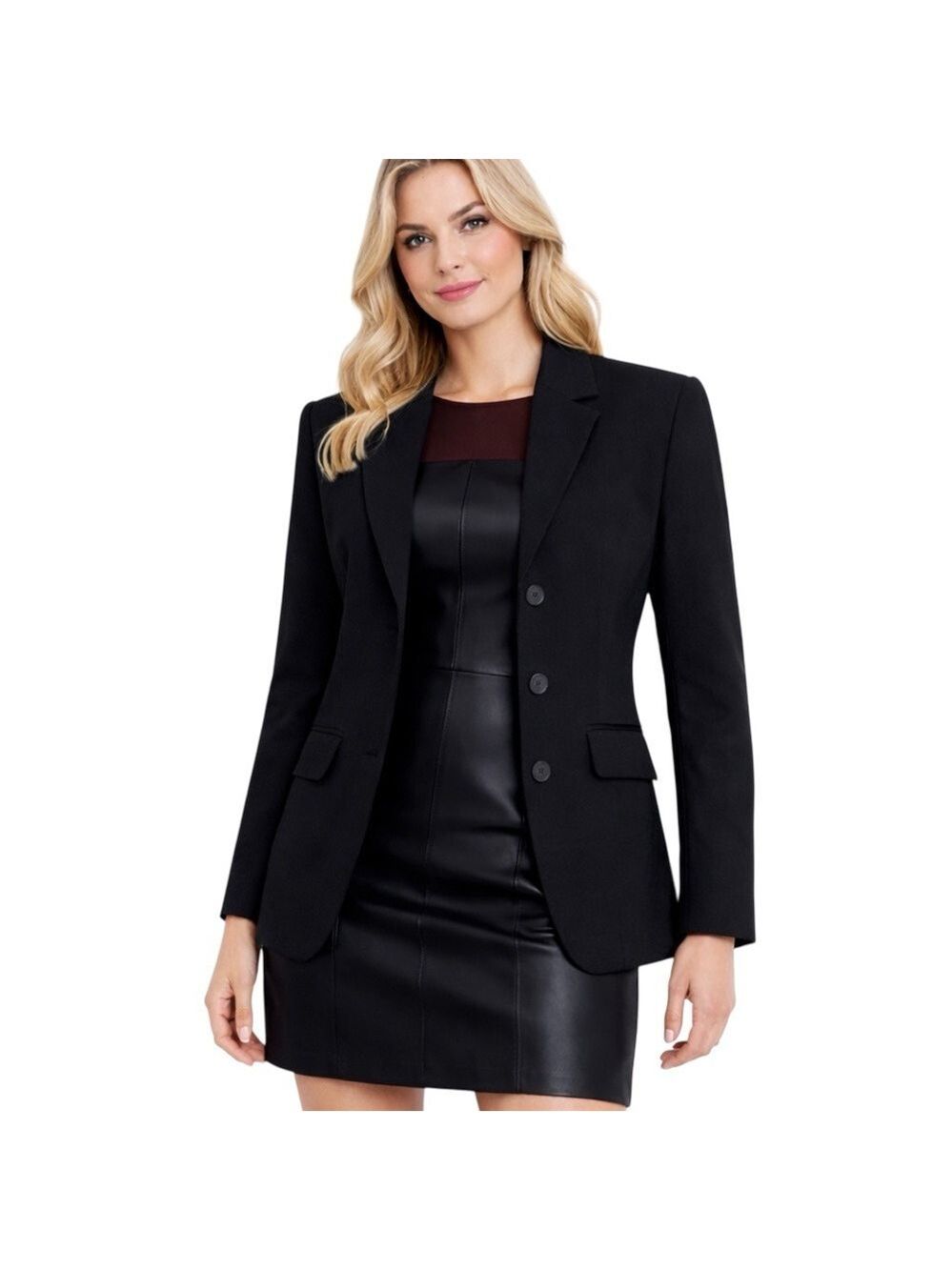 Nygard Collection black fitted blazer size medium or large Black blazer